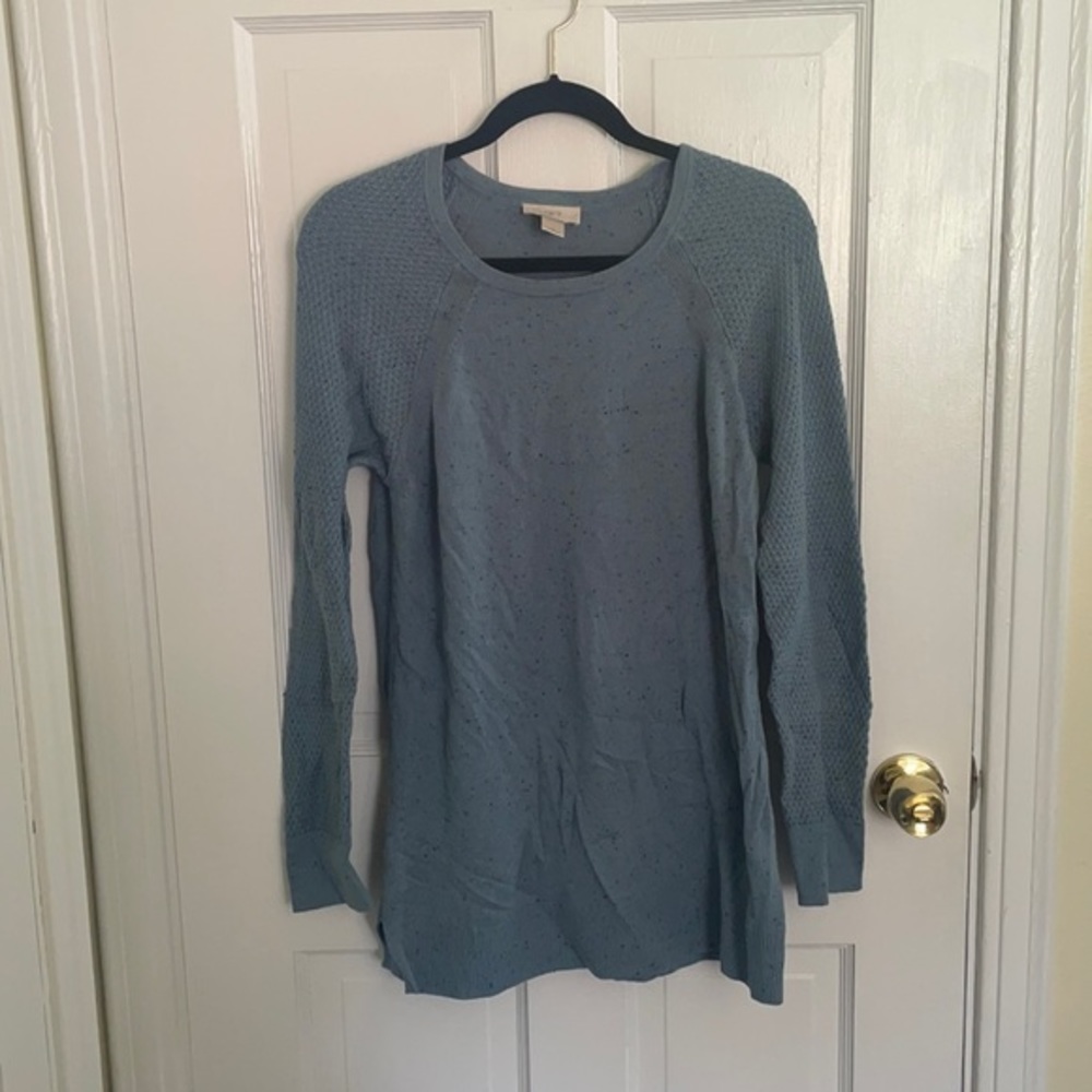 Large Blue Knit Sweater by LOFT